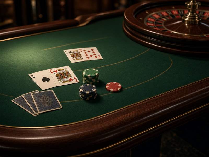 Mesa de jogos de casino a bordo